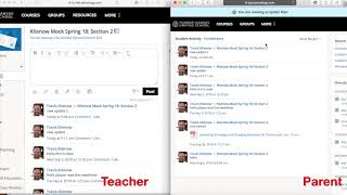 Posting Updates and Messaging Parents in Schoology [upl. by Otsuaf360]