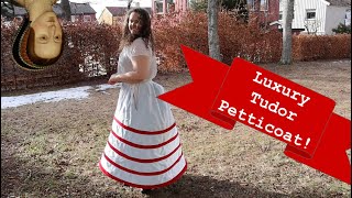 Making a Farthingale  a Luxury Tudor Hoopskirt [upl. by Christianson]