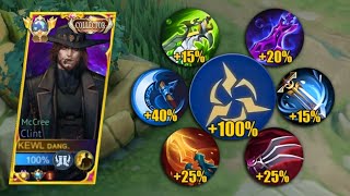 NEW META CLINT BEST BURST CRIT DAMAGE HACK RECOMMENDED BEST DAMAGE BUILD🔥  Mobile Legends [upl. by Fernyak]