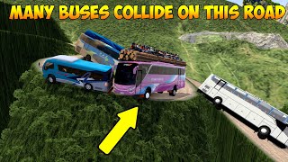 MANY BUSES COLLIDE ON THIS ROAD  ETS2 [upl. by Yenahteb128]