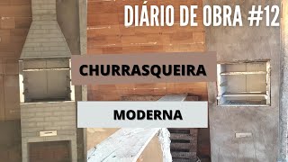 TRANSFORMANDO CHURRASQUEIRA PRÉ MOLDADA SIMPLES EM LUXUOSA  DIÁRIO DE OBRA [upl. by Alvinia]