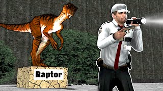 DINOSAURS ARE AFTER ME IN A MUSEUM Garrys Mod [upl. by Regen]