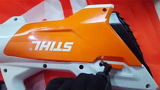 Dmuchawa akumulatorowa STIHL BGA 45  Blower with integrated battery Stihl BGA45 [upl. by Llehsal]