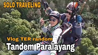 TANDEM PARALAYANG PUNCAK BOGOR  Vlog TER RANDOM  SOLO TRAVELING [upl. by Ailemac923]