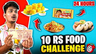 10Rs Only Food Challenge For 24 Hours😵😱  Bhuka Sona Padha😪 Ritik Jain Vlogs [upl. by Drofwarc]