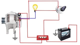 3 Pin Alternator Wiring Diagram  How to Find Ignition In 3 Pin Alternator  3 Pin Denso [upl. by Anavas660]