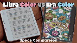 Pocketbook Era Color vs Kobo Libra Color Specs Comparison Eink Color eReaders [upl. by Rehteh]