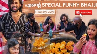 എന്റെ SPECIAL FUNNY BHAJJI Cooking Vlog  aryaprajinprathap  Prajin Prathap [upl. by Meta]