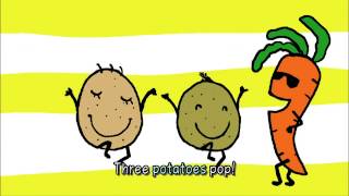 Kids Songs One potato two potatoes SingALong Song [upl. by Winer660]