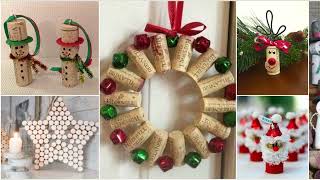 🎄100 CHRISTMAS DECORATING IDEAS 2024  CHRISTMAS WINE CORK ORNAMENTS  CHRISTMAS IDEAS DIY 🎄 [upl. by Remliw]