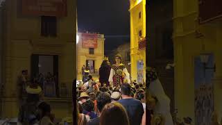 Last Dance of the Bèsties de Foc and Gegants at Ajuntament in Sitges Spain August 24 2024 Part 3 [upl. by Inol242]