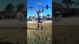 Pull Ups Overhead Barbell Press Single Arm Landmine Press [upl. by Aveline]