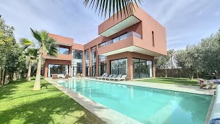 Impressionnante Villa Contemporaine a vendre Sur De Golf dAmelkis marrakech [upl. by Eastlake606]