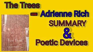 The Trees  Adrienne Rich Summary and Poetic DevicesJM Classes [upl. by Eedrahs]