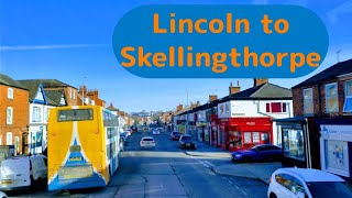 Bus 19 from Lincoln Central Bus Station to Skellingthorpe [upl. by Doughty]