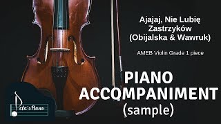 Ajajaj Nie Lubię Zastrzyków Obijalska amp Wawruk  Piano Accompaniment sample [upl. by Otrebire514]