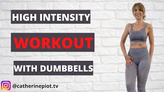 💥FULL BODY DUMBBELL WORKOUT FOR FAT LOSS💥 Follow Along Fat Burn [upl. by Noiramed377]