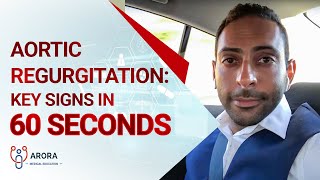 Aortic Regurgitation Key signs in 60 seconds [upl. by Naveb973]