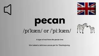 How to Pronounce Pecan CorrectlyEnglish With Zee [upl. by Egreog]