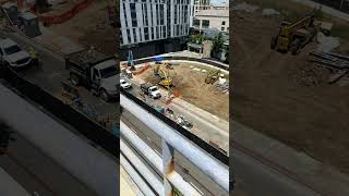 Downtown Oakland Samuel Merritt University build Pt 3 of 150 construction viralshort oakland [upl. by Ahsimot]