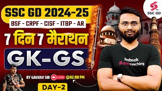 SSC GD 2025  SSC GD GK GS Classes by Gaurav Sir  SSC GD GK GS Practice Day 2 [upl. by Schellens]