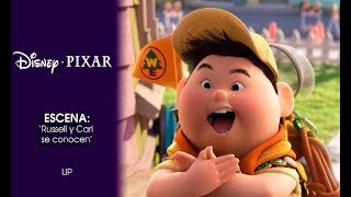 Up  Escena Russell y Carl se conocen  Disney · Pixar Oficial [upl. by Mulcahy]