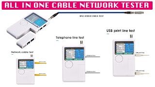 Technician must have tool for RJ11 RJ45 USB BNC LAN Network amp CCTV Video BNC Cable Tester [upl. by Durno]