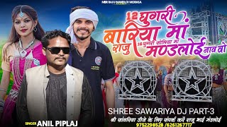 SHREE SAWARIYA DJ PART3  12 घूगरी बारिया मा 16 घूगरी सोलिया मा  Anil Piplaj Timli Songs 2024 [upl. by Cherri]