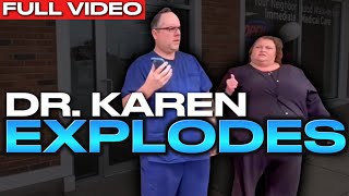 DR KAREN LOSES THEIR MINDS Over Sidewalk Auditor GET MAD AT COP for not Arresting Them [upl. by Joye]