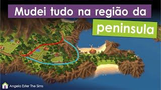 Mudei tudo na região da peninsula de Monte Rubro no The Sims 3 [upl. by Nac140]