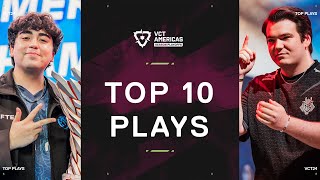 Top 10 Plays  Playoffs  VCT Americas Stage 2 [upl. by Lecram598]