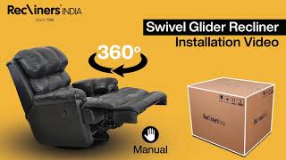 Single Seater 360 Degree Swivel Glider Recliner Installation Video [upl. by Puff]