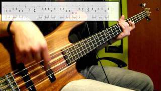 Stevie Wonder  Master Blaster Jammin Bass Cover Play Along Tabs In Video [upl. by Auhs94]