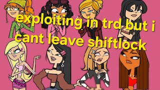 exploiting in total roblox drama but I cant leave shiftlock😱 [upl. by Tserof]