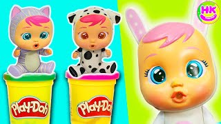 📚 CRY BABIES Go to SCHOOL and Play with PLAYDOH 🏫 MAGIC TEARS [upl. by Godding]