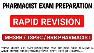 PHARMACIST EXAM PREPARATION  MHSRB  RRB  TSPSC  DMER  PRISON DEPARTMENT PHARMACIST [upl. by Forta322]