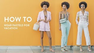 How to Wear Pastels for Vacation  Nordstrom [upl. by Peters]