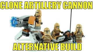 LEGO STAR WARS 75089 ALTERNATIVE BUILD CLONE ARTILLERY CANNON [upl. by Nnaerb]