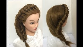 Awesome Knotted Braid Hairstyle Easy Hairstyles [upl. by Felic]