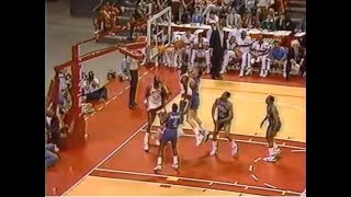 Dominique Wilkins Dunks Own Miss vs Pistons 1987 [upl. by Bellis]