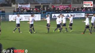 GOALS Guiseley 3 Wrexham AFC 1 [upl. by Hoeve]