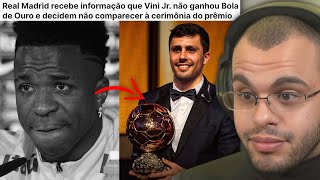 VINI JR NÃO GANHA BOLA DE OURO E REVOLTA BRASILEIROS PELA INJUSTIÇA [upl. by Anemaj]