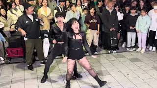 HONGDAE KPOP BUSKING  HyunA amp DAWN Ping Pong [upl. by Loyce]