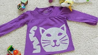 DIY Glitter Kids Shirt  Glitzer Kindershirt [upl. by Madoc]