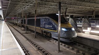 Eurostar Class 373 E300 Train373008 Departing From London St Pancras International Station 51024 [upl. by Yahsel]