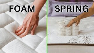 Foam Mattress vs Spring Mattress Which is Right for You [upl. by Dot]