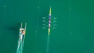 ROWING DRONE FOOTAGE LEANDER CLUB TRAINING CAMP [upl. by Animahs]