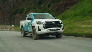 Toyota Hilux FCEV Prototype Driving Video [upl. by Martinic964]