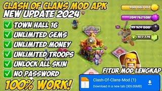 Download Coc Mod Apk Terbaru 2024  Unlimited Gems amp No Pasword [upl. by Annibo]