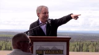 Point MacKenzie Rail Extension Groundbreaking [upl. by Scheer]